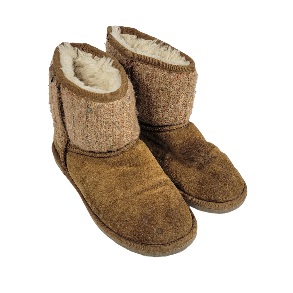 Minnetonka Short Suede Brown Leather Boots 9 - Picture 9 of 9